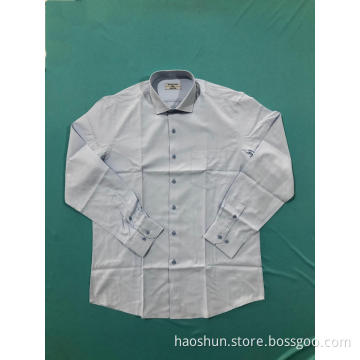 Mini Check Pattern Button Collar Men's Plaid Shirts